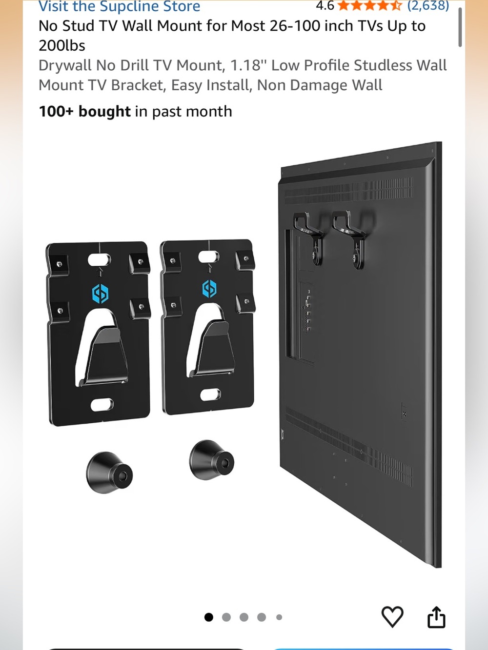 Supcline Ultra Slim TV Wall Mount ) - MODEL S1402